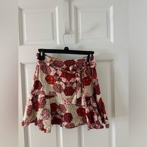 Stradivarius Colorful Linen Skort (Size M)